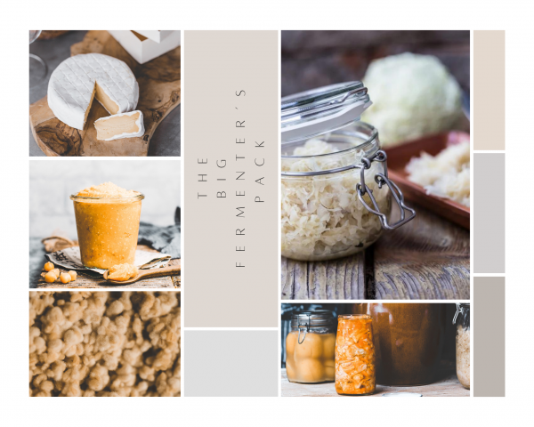The Big Fermenter's Pack: fermentazione selvaggia + l'alchimia del koji + la fromagerie vegetale